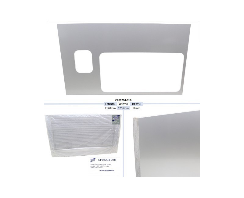 PANNEAU LATERAL AVANT GAUCHE, ARGENT - HB511 (09/17+) TAILLE - 2140 X 1256 X 12MM