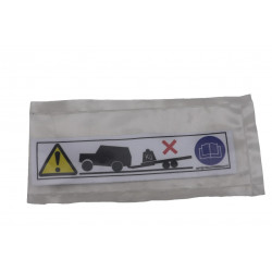 AUTOCOLLANT D'AVERTISSEMENT DE POIDS DE NEZ EVENTA