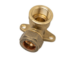 EVENTA/BIAB - PLOMBERIE - PLAQUE MURALE ROBINET EXTERIEUR COUDE 15MM X _"