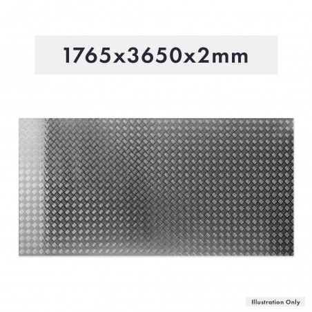 PLAQUE DE SEUIL EN ALUMINIUM 1765X3650X2MM