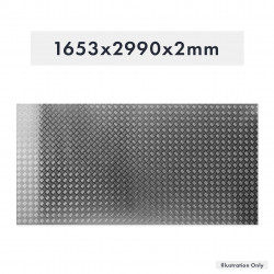 PLAQUE DE SEUIL EN ALUMINIUM 1653X2990X2MM