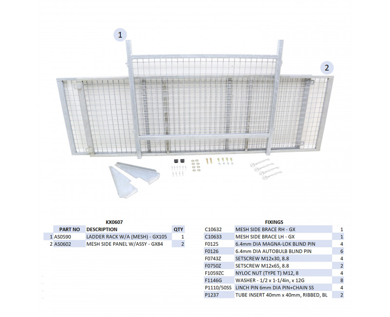 KIT REHAUSSES GRILLAGEES  - GX85