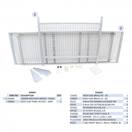 KIT REHAUSSES GRILLAGEES  - GX85