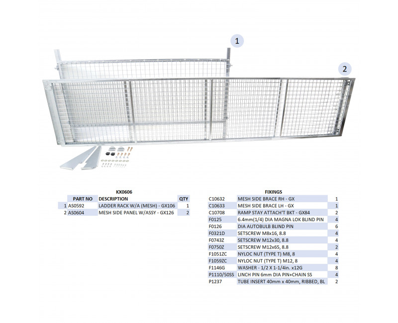 KIT REHAUSSES GRILLAGEES  - GX126