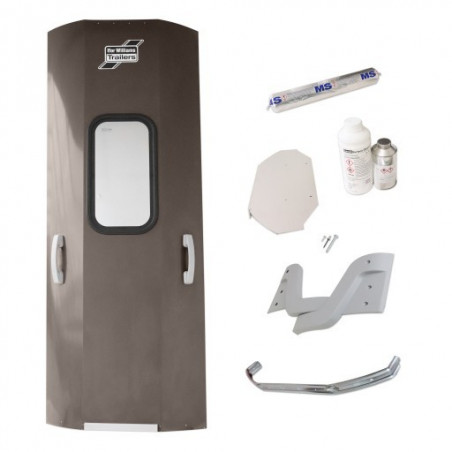 KIT DE CONVERSION DE PANNEAU DE FAÇADE AVANT MK1 (COMPOSITE) À MK2 (ALU)- GRAPHITE (HB506/511)