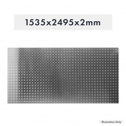 PLAQUE DE SEUIL EN ALUMINIUM 1535X2495X2MM