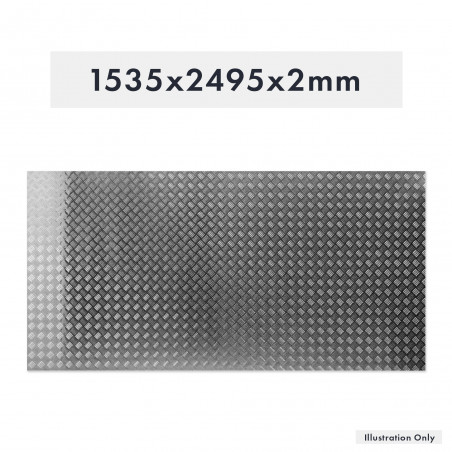 PLAQUE DE SEUIL EN ALUMINIUM 1535X2495X2MM