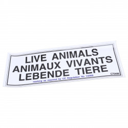 AUTOCOLLANT ANIMAUX VIVANTS ANGLAIS/FRANÇAIS/ALLEMAND - LS