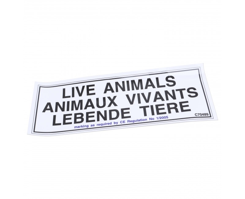 AUTOCOLLANT ANIMAUX VIVANTS ANGLAIS/FRANÇAIS/ALLEMAND - LS